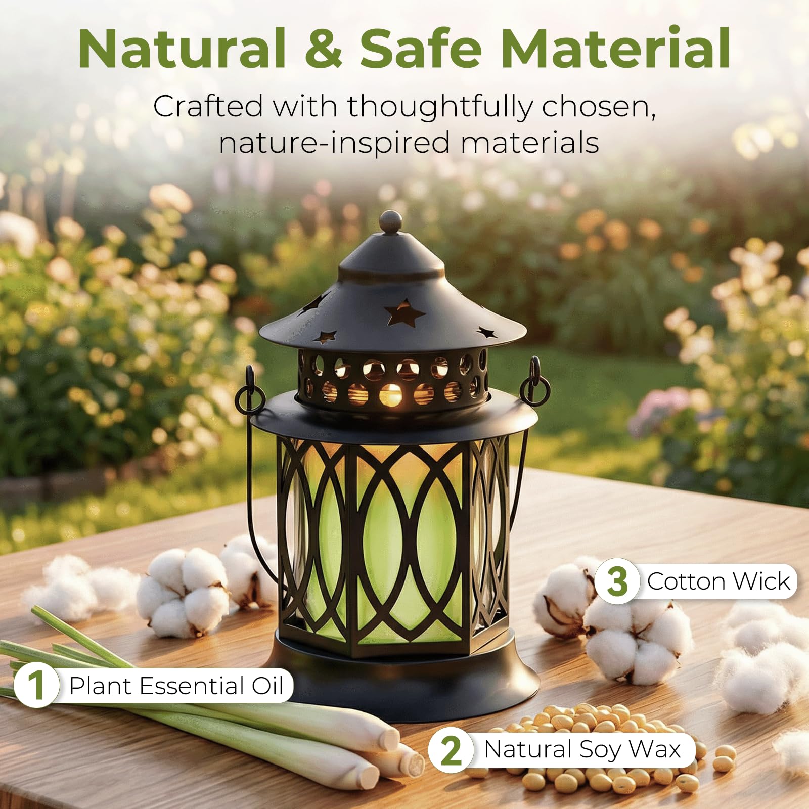 Velas perfumadas, 2 velas de aromaterapia de cera de soja para patio, jardín y camping