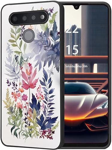 Miniatura 8 de Funda protectora duradera para LG Stylo 6 para LG Stylo 6 2020 6.8 pulgadas, diseño de hojas de aguacate