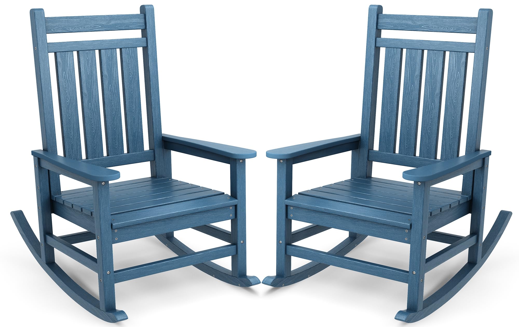 SERWALL Oversized Outdoor Rocking Chair Set of 2