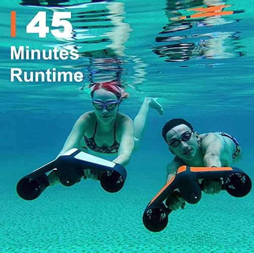 Miniatura 7 de Patinete subacuático con 2 velocidades y soporte de cámara de acción para deportes acuáticos de mar, piscina y buceo, tabla de surf, esnórquel