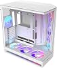 NZXT H9 Flow RGB 2025 – Large Dual-Chamber ATX Mid-Tower Airflow PC Case – Includes 7 RGB Fans 6 x 140mm, 1 x 120mm & Control Hub – 420mm Radiator Support – Back-Connect Ready – White