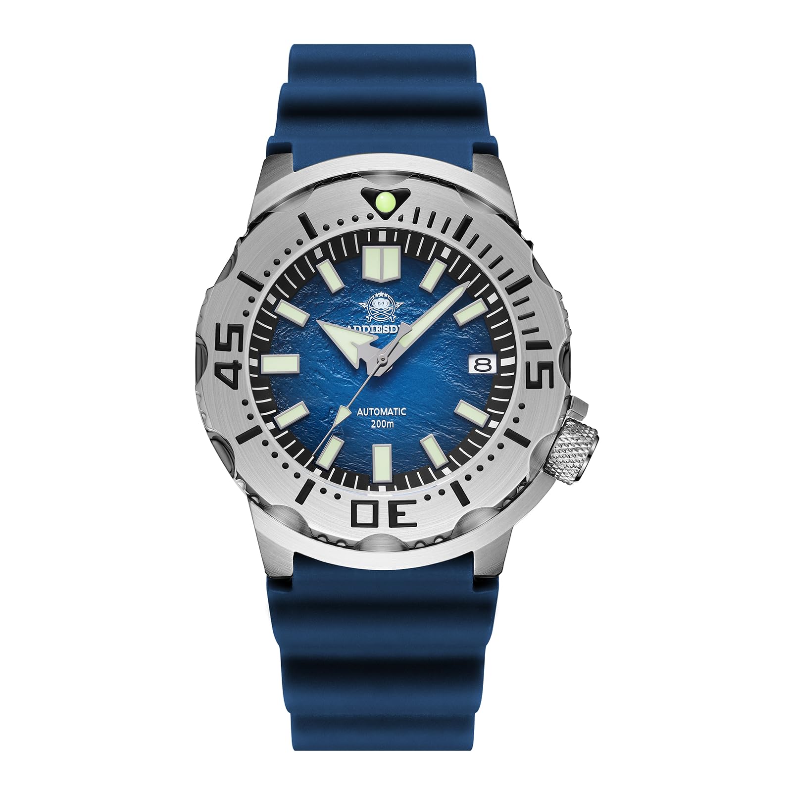 ADDIESDIVE luxuriös Herren Automatikuhr NH35A Analoguhr aus Edelstahl Taucheruhr 200M AD2047