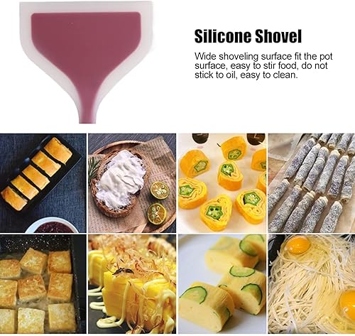 Miniatura 3 de Espátula de silicona flexible, espátula antiadherente para panqueques, espátula de silicona resistente al calor, espátula ancha para panqueques de
