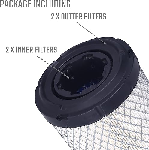 Miniatura 3 de 2x Kits de Filtros de Aire para John Deere M131802 M131803 Filtro de Aire Interior y Exterior para 1025R (NO TODOS LOS MODELOS) 2025R 2032R 3005