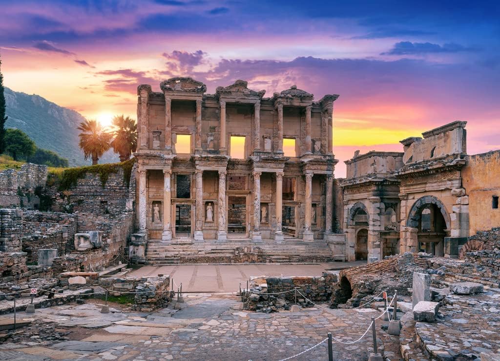 Noah Jigsaw Puzzle Celsus Library at Ephesus Ancient City in Izmir, Turkey 1000 Pieces