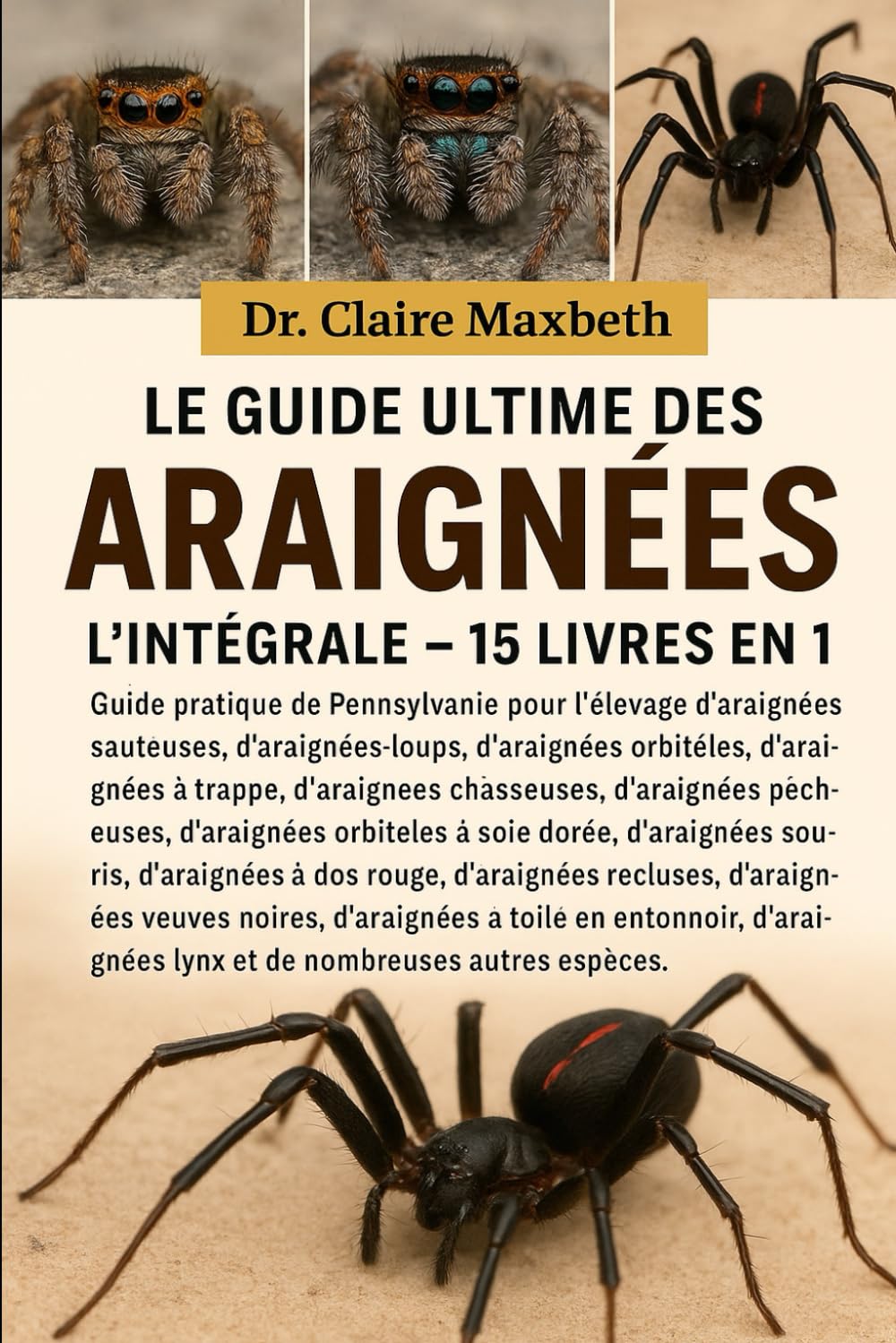 LE GUIDE ULTIME DES ARAIGNÉES : L'INTÉGRALE - 15 LIVRES EN 1: Guide pratique de Pennsylvanie pour l'élevage d'araignées sauteuses, d'araignées-loups, ... chasseuses, d'araignées pêcheuses...