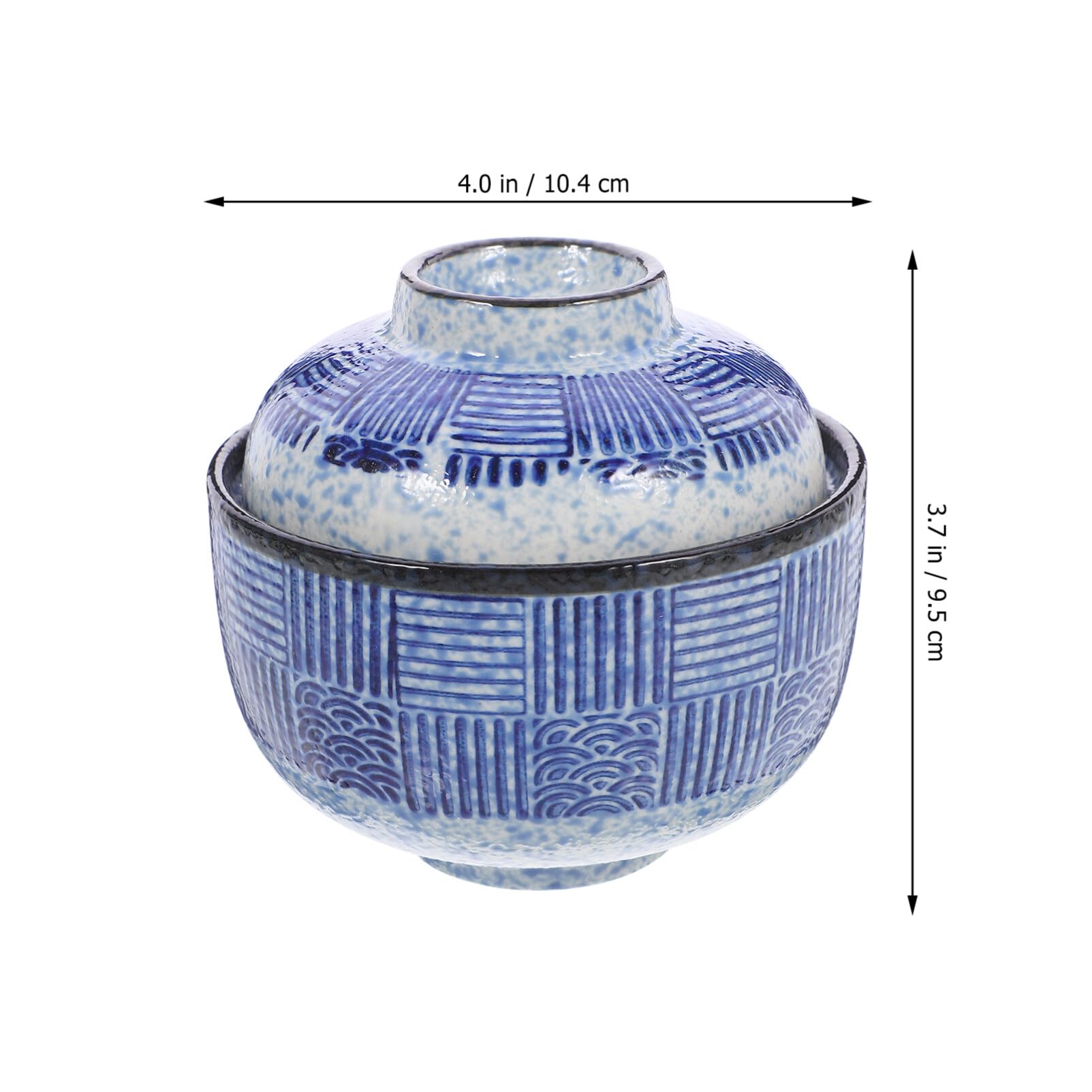 Ciotola Giapponese in Ceramica Per Zuppa Miso E Riso Con Coperchio - Design Creativo Per Casa E Ristoranti Perfetta Per Buffet E Cucina