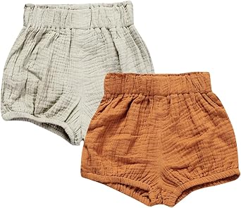 HAOLUKI Baby Girls Boys Cotton Linen Blend Cute Bloomer Shorts Loose Harem Triangle Shorts Newborn PP Pants