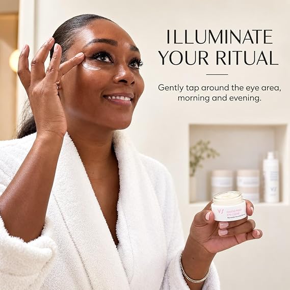 Exotic Pearl Eye Creme - Hydrating & Brightening Eye Creme with Peptides, Hyaluronic Acid, Vitamin C, Pearl Powder, Green Tea - Helps Smooth the Look of Fine Lines and Puffiness