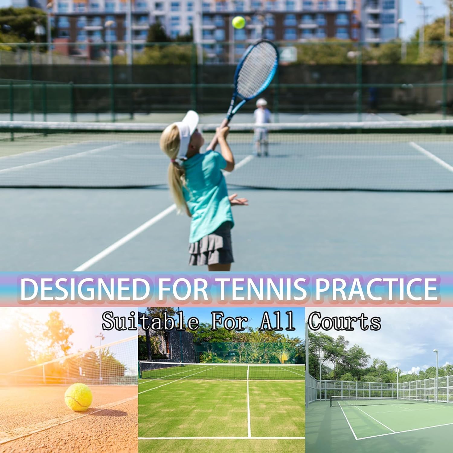 Tennis Balls, 80 Pack Training Tennis Balls Bulk, High Elasticity Practice Tennis for Beginner, Exercise Playing Balls for Pet Dog