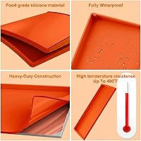 Vista 7 de BANGIE Alfombrilla de silicona de 36 pulgadas para accesorios Blackstone, cubierta completa antideformación y resistente a los rayos UV