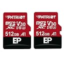 Patriot EP Series 512GB Micro SDXC V30 A1 UHS-I U3 4K UHD Memory Card 2 Pack - PEF512GEP31MCX2 gallery image