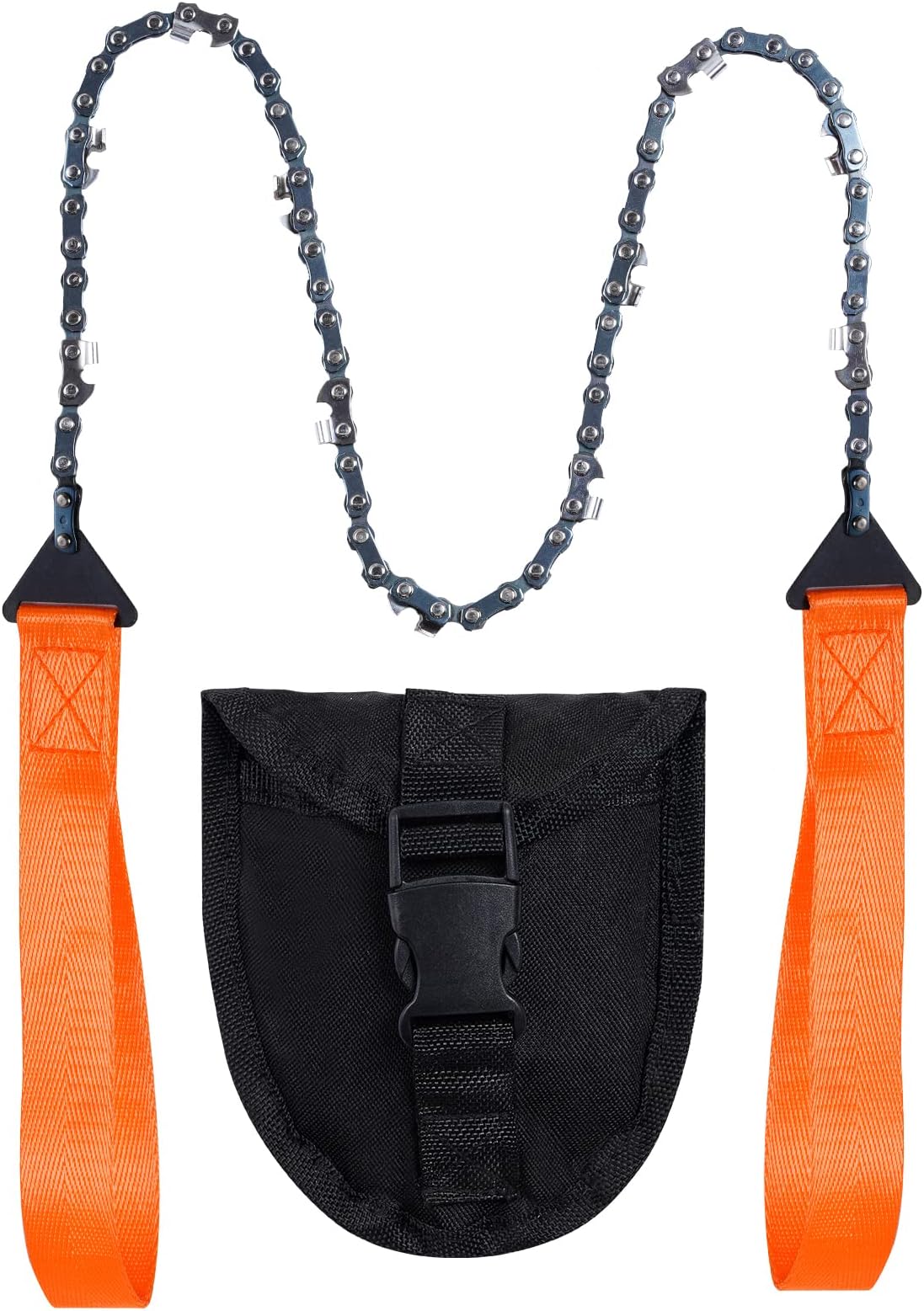 Sucrain Pocket Chainsaw with Paracord Handle, Folding Chain Hand Saw, Emergen...