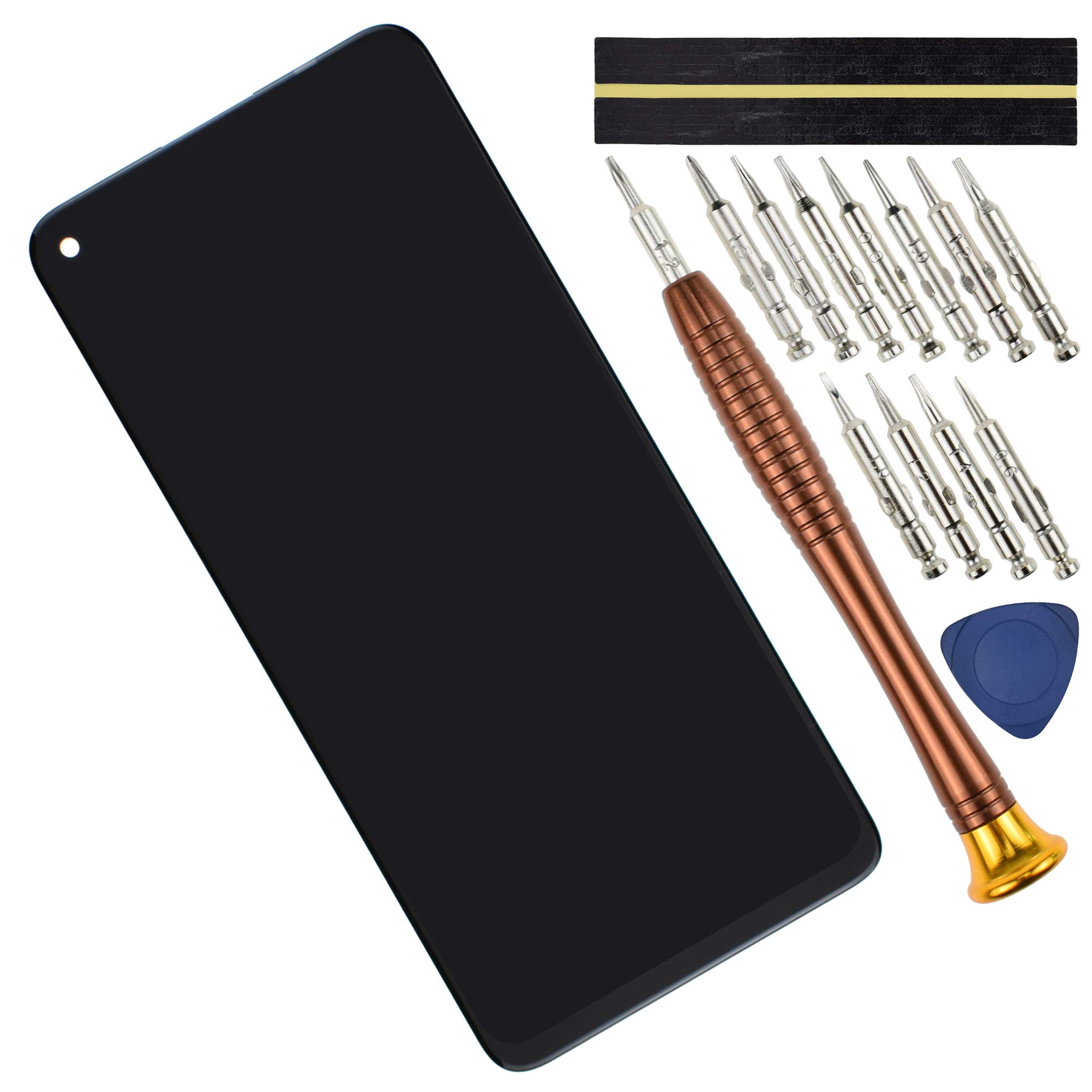 Sunrise glowCDY-AN90 Black 6.5" LCD Display Digitizer Touch Screen Assembly Replacement for Honor 30S (Without Frame)