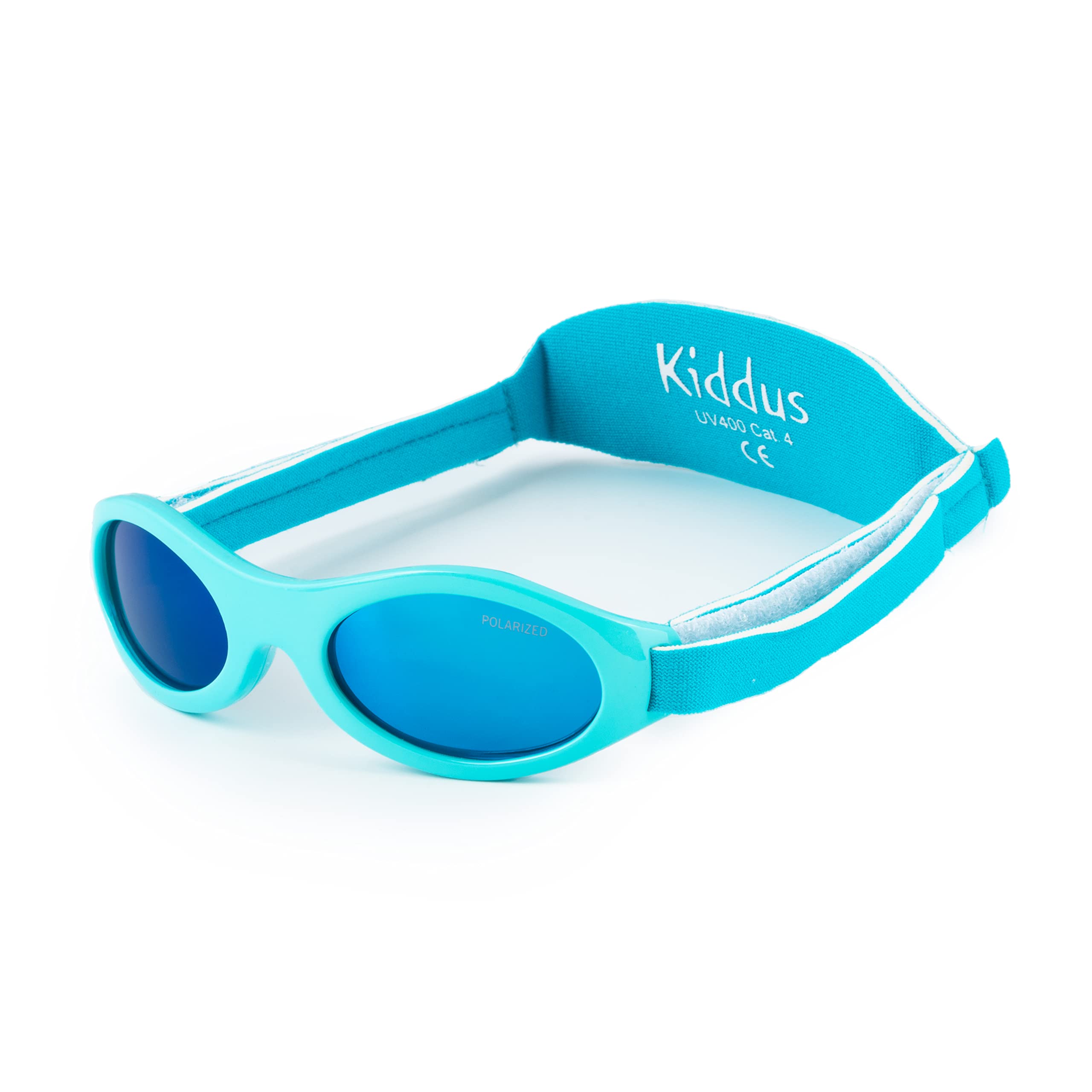 Kiddus Baby Zonnebril van 0 tot 18 Maanden. 100% UV400-bescherming. Polariserende lenzen met CAT3. Flexibel ontwerp voor baby's, jongens en meisjes