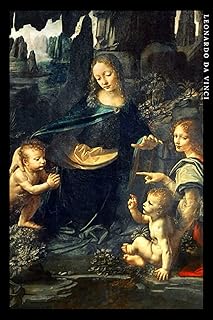 Leonardo da Vinci: The Virgin of the Rocks. Elegant notebook for art lovers