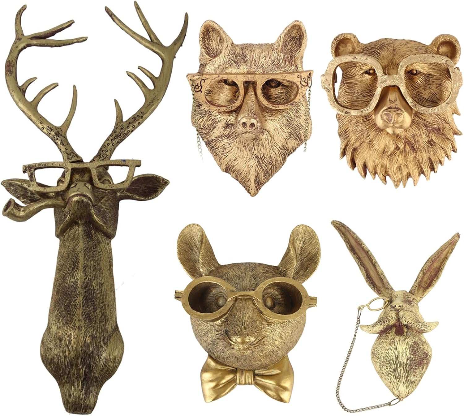 Animal Heads Wall Decor,Faux Deer Head Wall Decor Animal