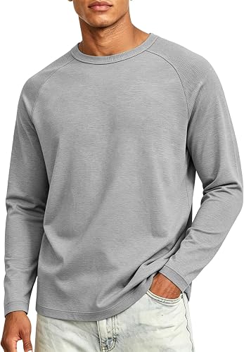 Mens Long Sleeve Shirt Athletic, Basic Mens Long Sleeve Dry 
