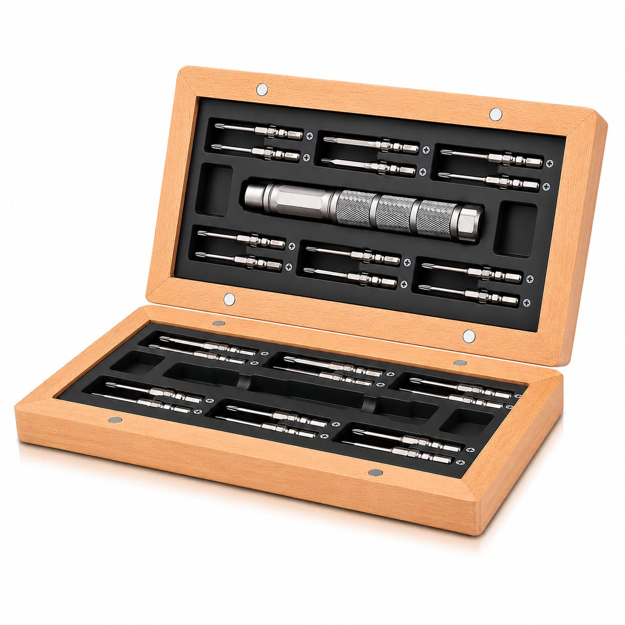 Ensemble de tournevis de précision, petit tournevis avec 24 embouts magnétiques en alliage S2, kit d'outils de réparation professionnel pour appareils électroniques, appareils ménagers, montres