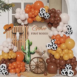 1st Birthday Decorations Girl Aumeko Cowboy Birthday Party Backdrop Wild West Cowboy 1st Rodeo Birthday Party First Birthday Decorations Boy