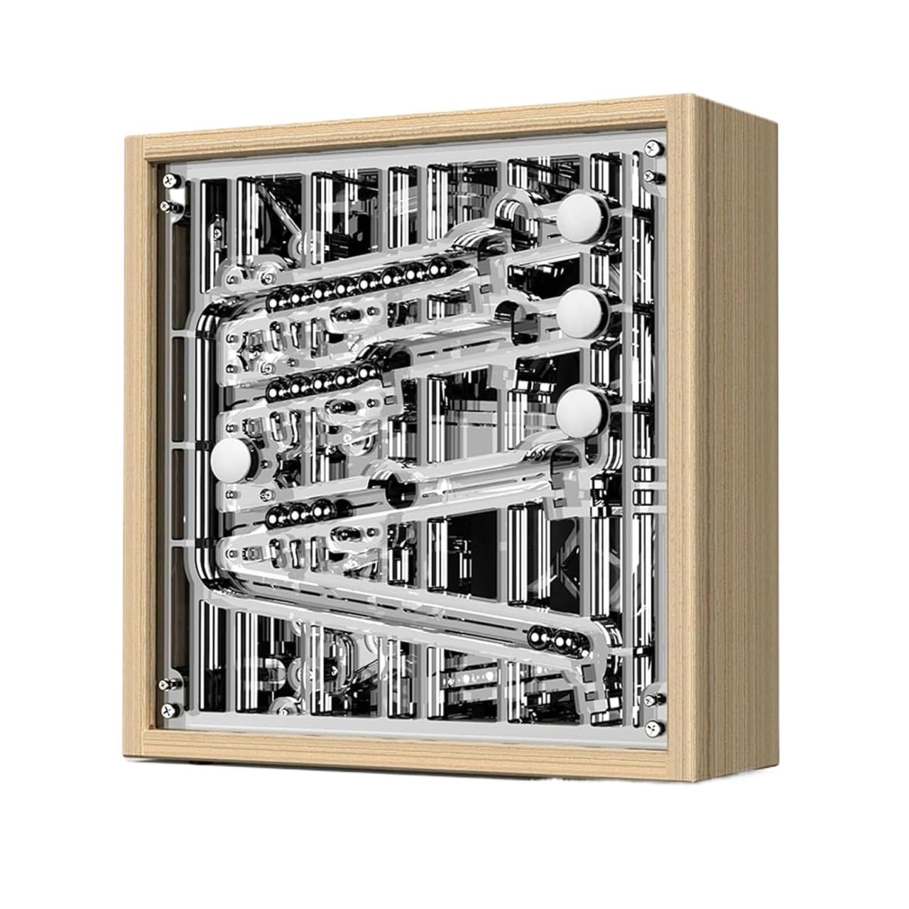Mechanical Timer for Work, Study and Fitness with Steel Ball Bearings and 4 Rails, Ideal for Time Management and Productivity