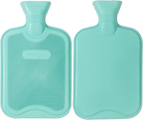 Miniatura 10 de Botella de agua caliente de goma Hometop Premium Classic ideal para el alivio del dolor terapia fría y caliente Rojo 1