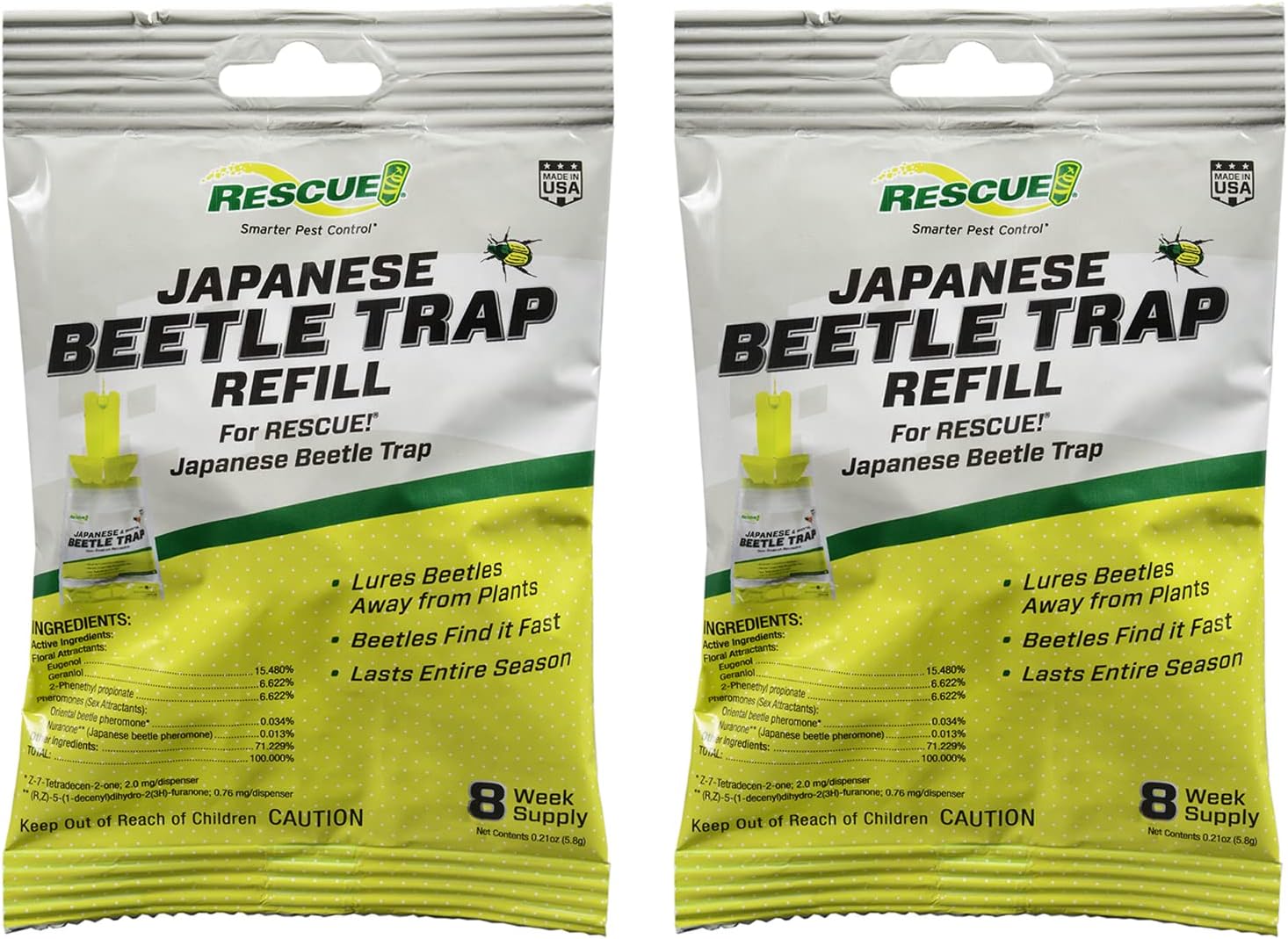 Japanese Beetle Trap Refill Lure – for RESCUE! Japanese Beetle Traps - 6 Pack