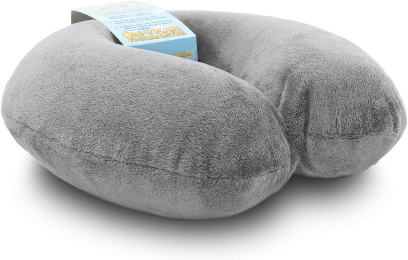 Neck Pillow for Traveling, Comfort Pal Memory Foam Travel Pillow with Carry Bag and Washable Cover - Eliminate Neck Pain in Cars, Planes, or When Sleeping at Home