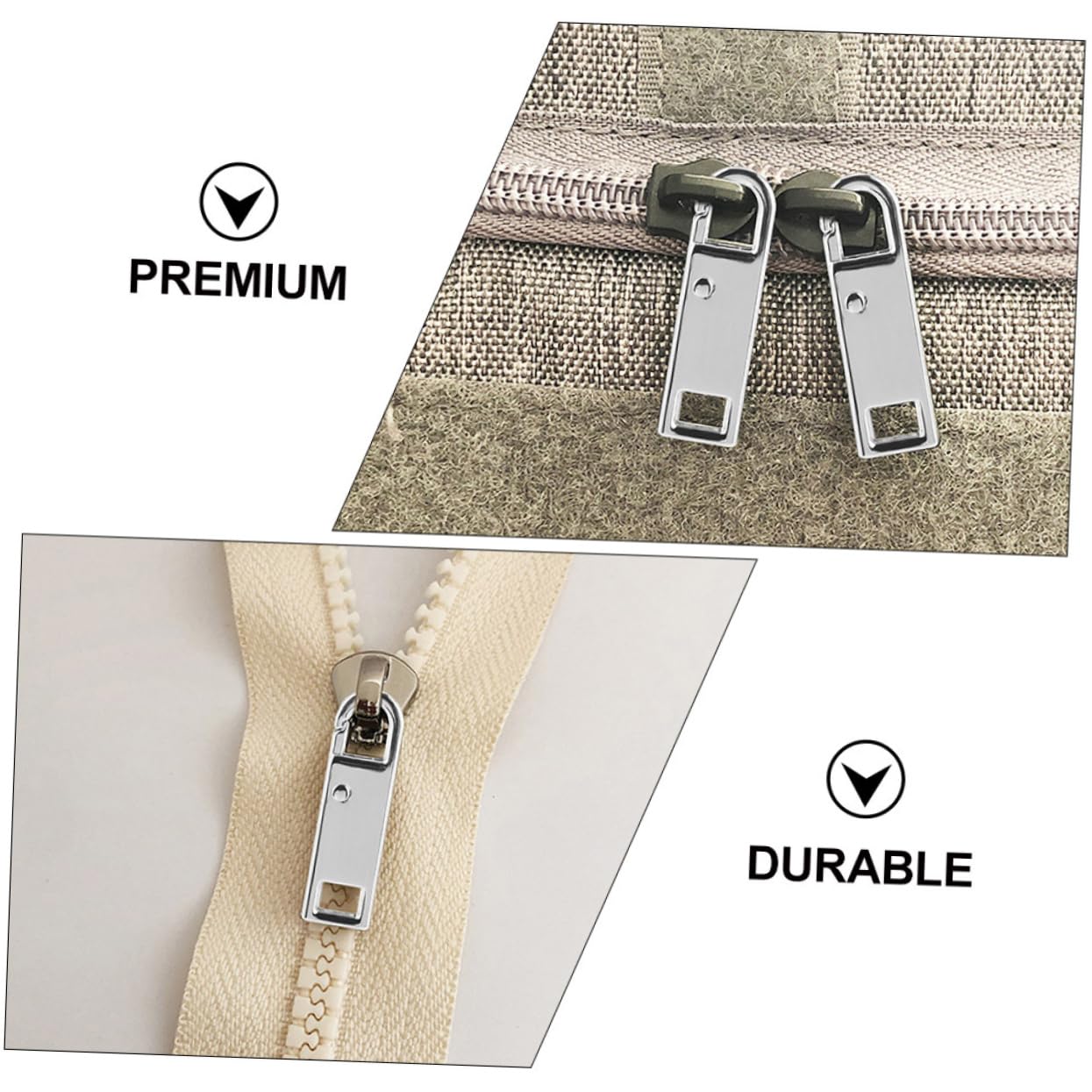 Tofficu 40piezas Accesorios De Tiradores Desmontables Para Cremalleras Cabezas De Zipper Para Mochilas y Equipaje Reemplazo Práctico y Duradero Multiusos