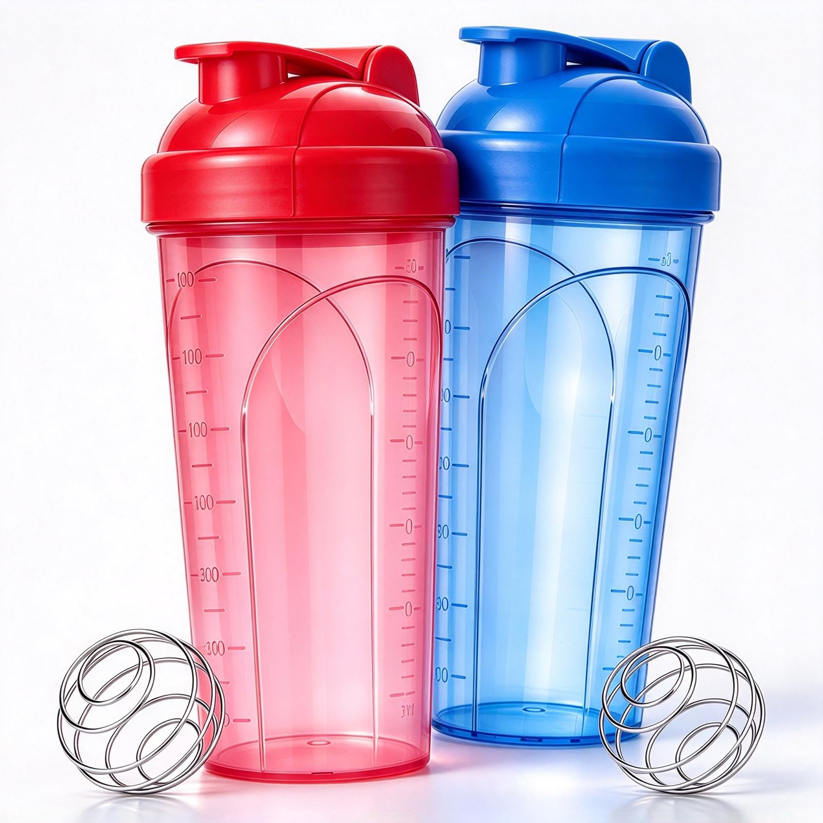 Protein Shaker Bottle 2 Pack 28oz with Mixing Ball Leakproof Gym — Amazon image 8