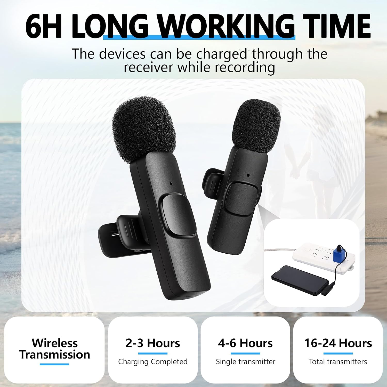 4 Pcs Professional Wireless Lavalier Microphone for Type C Phone Laptop PC K9 Dual Mics 4 Transmitters 2 Receivers Furry Windscreen USB Adapter 4 Person Video Mic for Vlog Interview Podcast