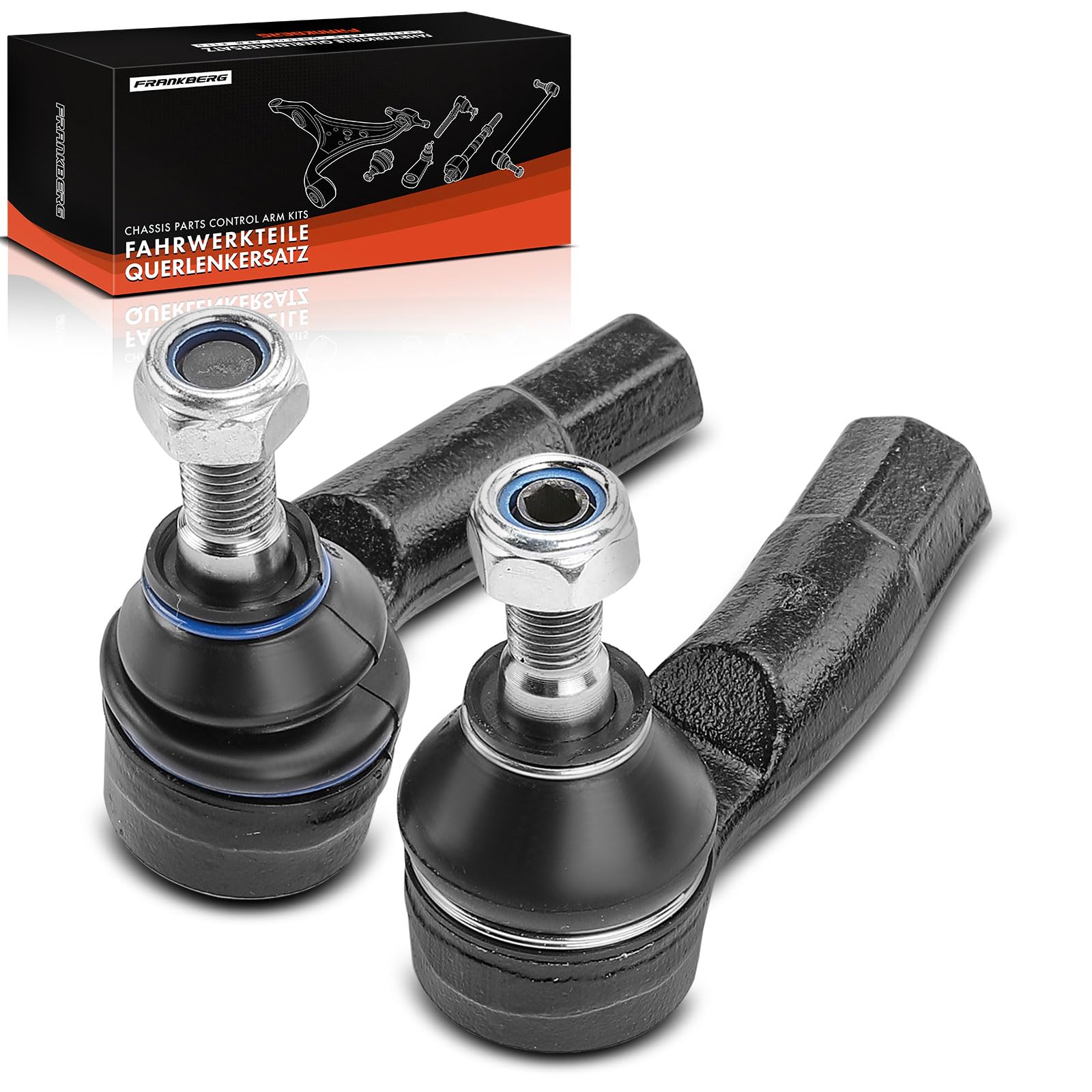 Frankberg 2x Embouts de biellette de direction Essieu avant 6C0423811A | essieu avant, 6C0423811A; Compatible avec: Golf IV Variant 1J5, A1 Sportback 8XA 8XF, Polo 6C1 6R1