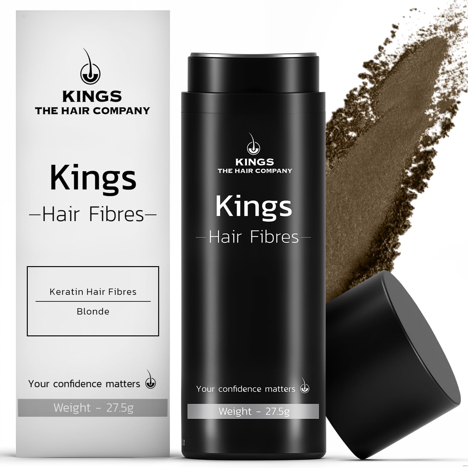 Kings Hair Fibres (Pack of 1 BLONDE), 27.5 g (Pack of 1)