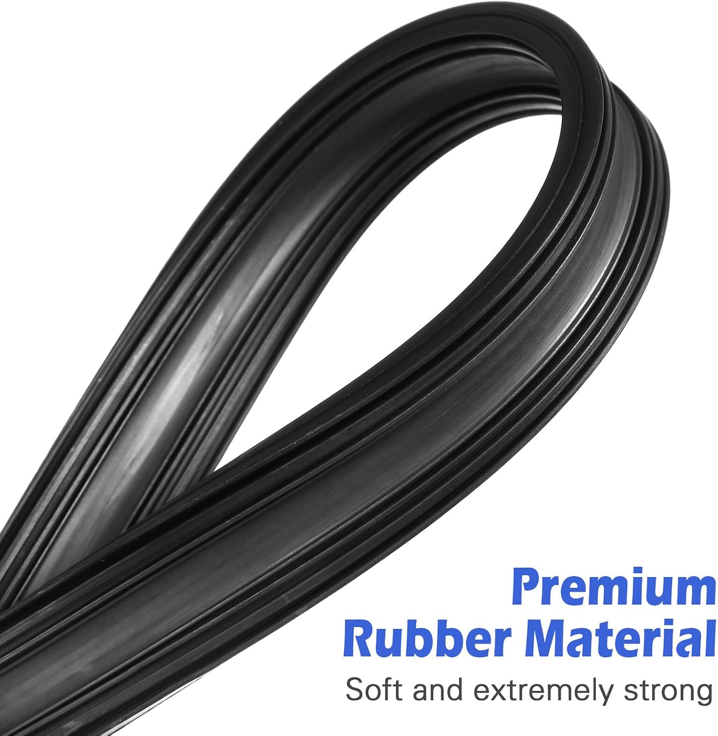 10pcs Universal Frameless Windshield Wiper Rubber Strips 24/600mm Replacement Automotive Wiper Blade Refills for Car Front Windscreen