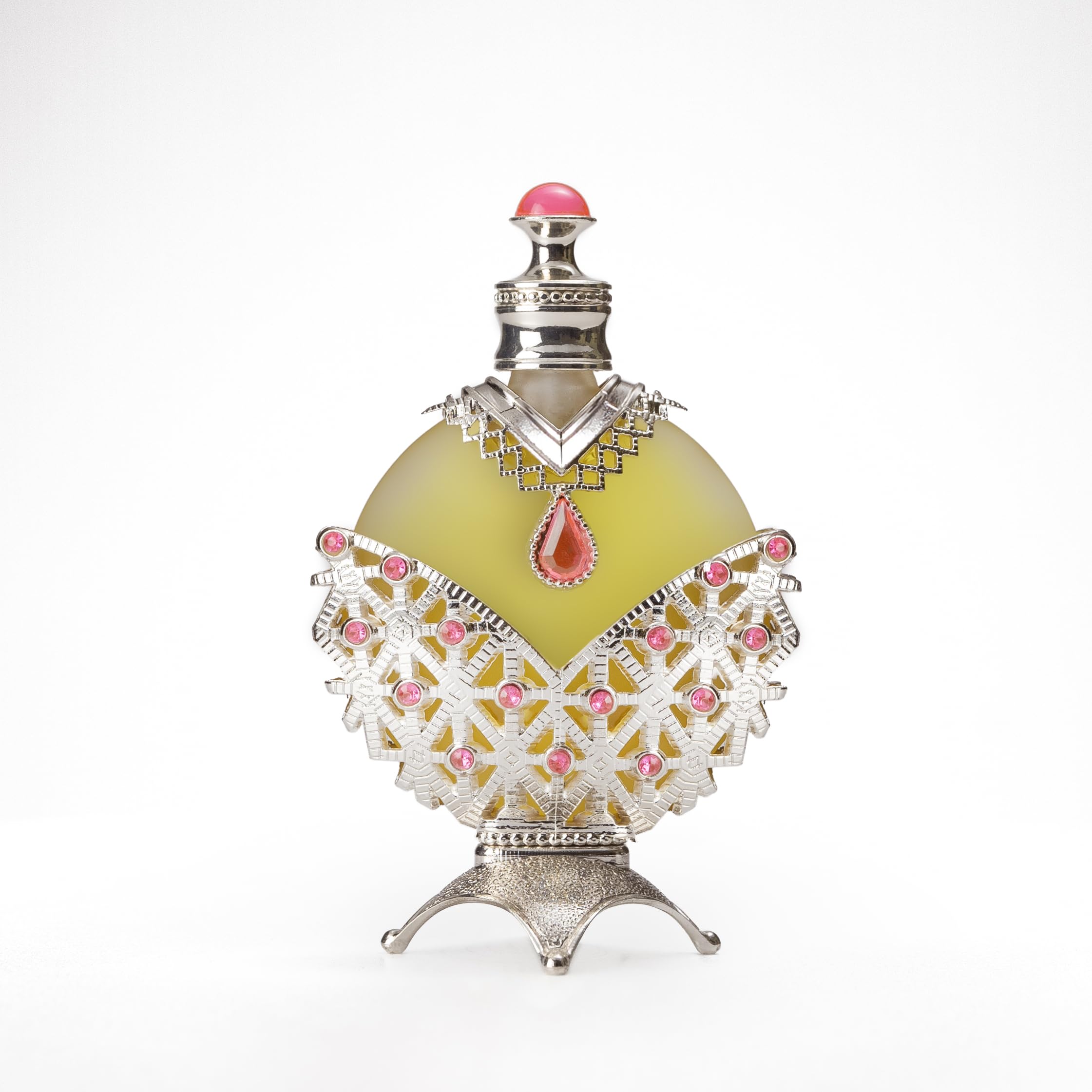 KHADLAJ PERFUMES - Hareem Al Sultan Silver Perfumed Oil | Alcohol-Free | Long-Lasting Fragrance | For Sensitive Skin | Bergamot, Rose, and Sandalwood, 35 mL