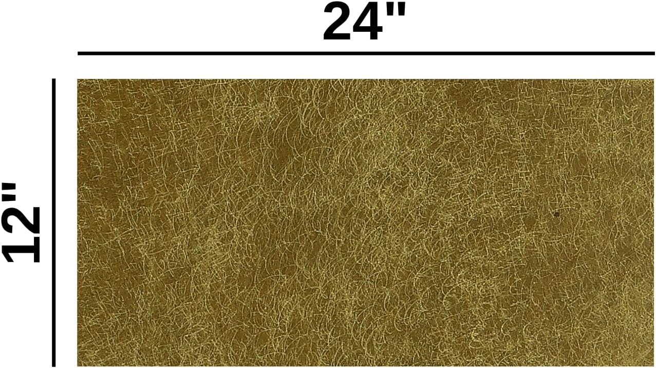 Eren's Leather Goods Pueblo Leather Sheets for Crafts, Full Grain Cowhide Tooling Leather Pieces (Olive Green, 12"x24")