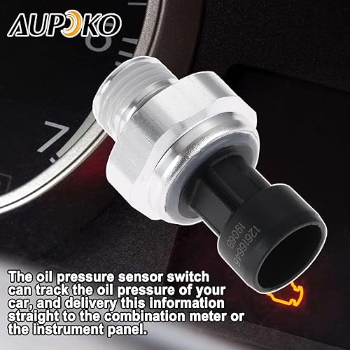 Miniatura 6 de Aupoko 12616646 Interruptor del sensor de presión de aceite, sensor de presión de aceite 5.3 reemplaza# D1846A, 12677836, 12573107, PS308,