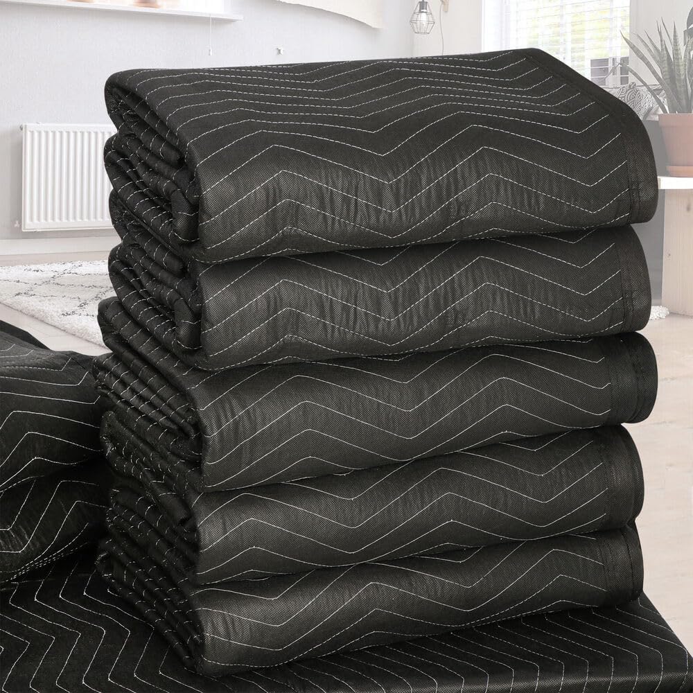 72x80 Moving Blankets 32lbs Econo Professional Quilted Pads 6PCS Moving Pads
