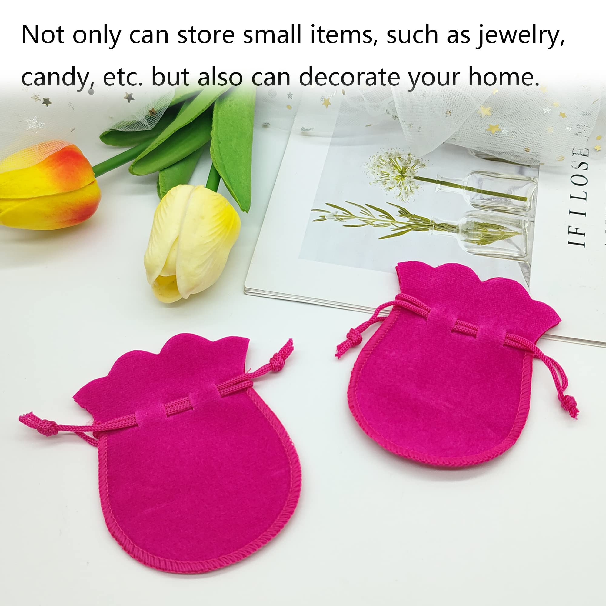 Sacchetti Velluto Per Gioielli - 20 Pezzi 8x8 Cm, Multicolore, Con Coulisse