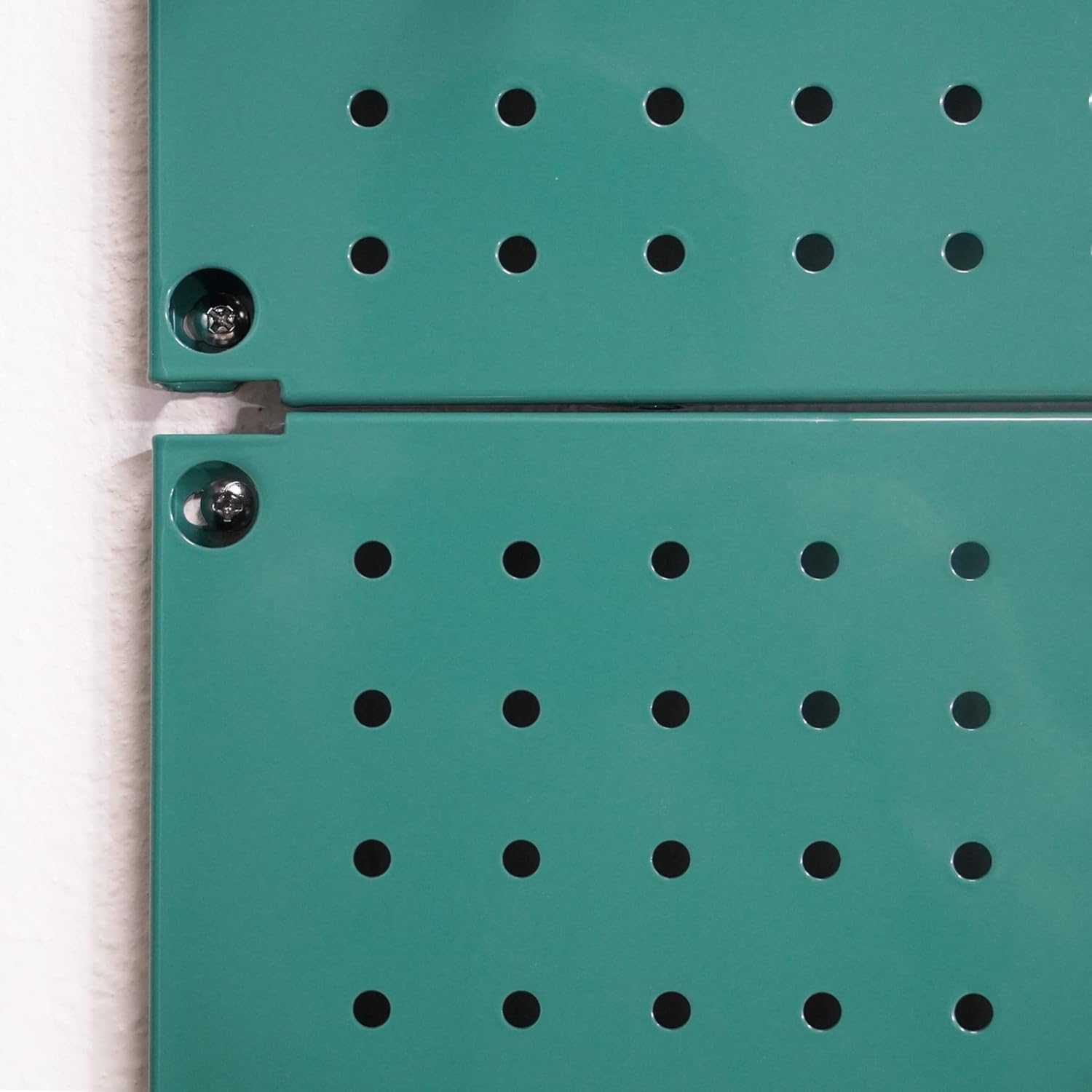 Metal Pegboard 12-Inch Tall x 16-Inch Wide Heavy Duty Wall Organizer for Home Garage Tool Storage 4pcs Green