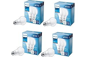 Philips 60-Watt Equivalent Non-Dimmable A19 LED Light Bulbs
