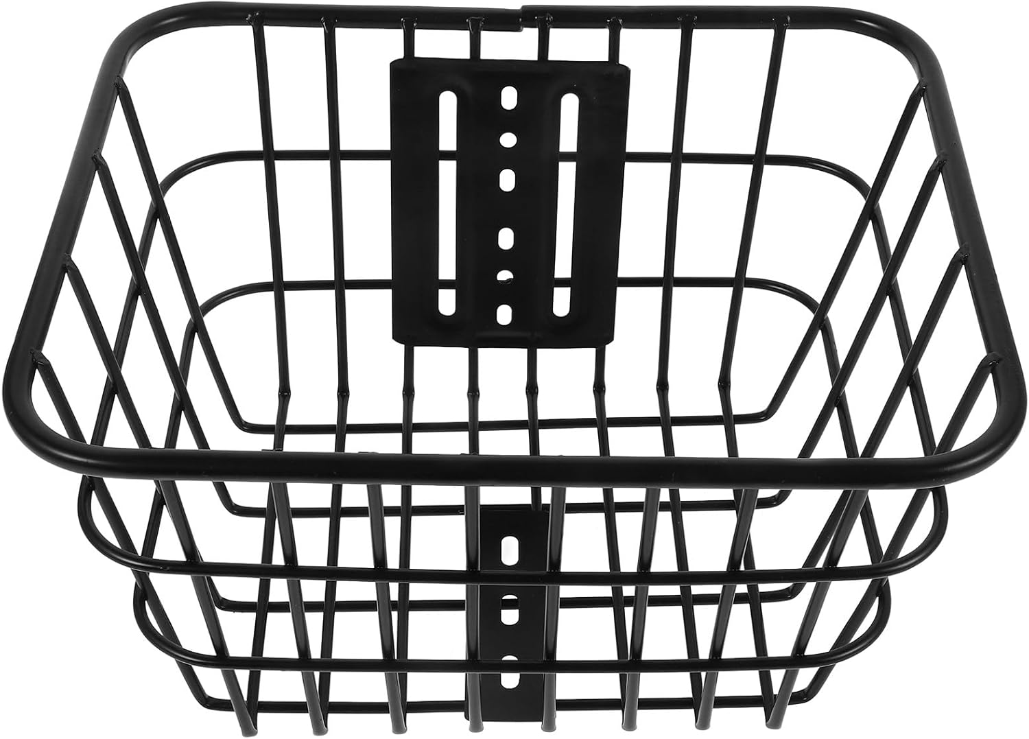 Mikinona S Bicycle Front Basket Heavy-Duty Iron Wire Bike Basket with Reinforced Frame for Bikes and Scooters Universal Storage Carrier for Outdoor Cycling