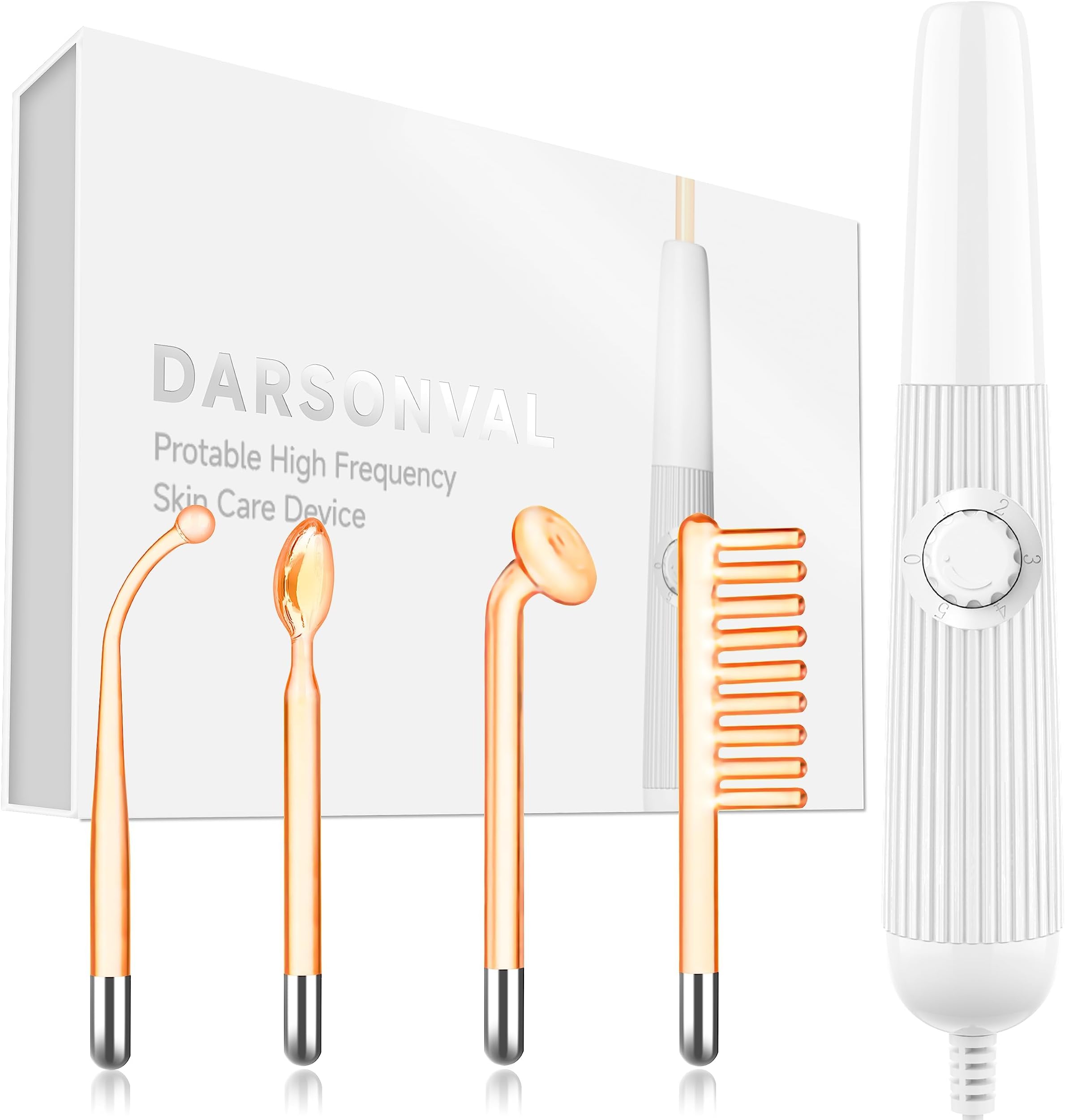 High Frequency Facial Device DARSONVAL High Frequency Facial Wand Micro-Care Skin Care