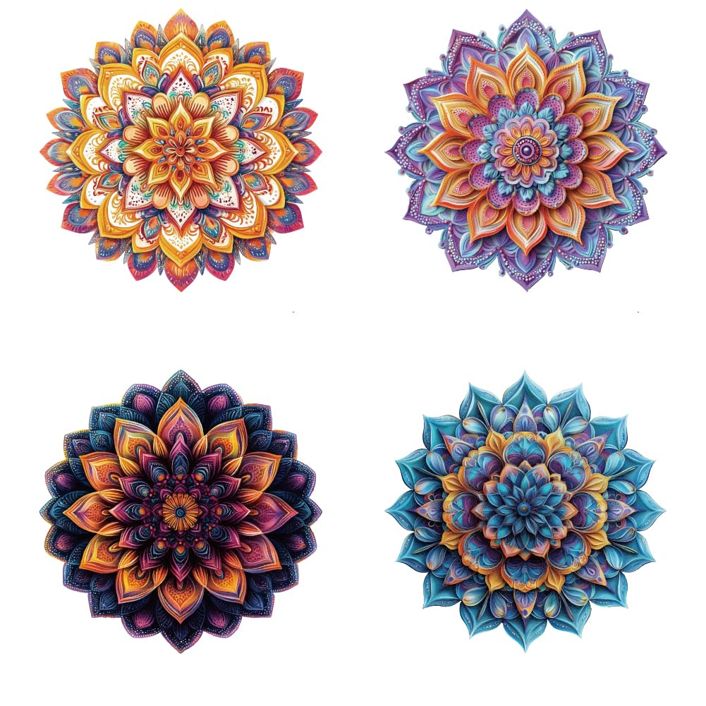 Photo 1 of arricraft Mandala Pattern Iron-On Decals