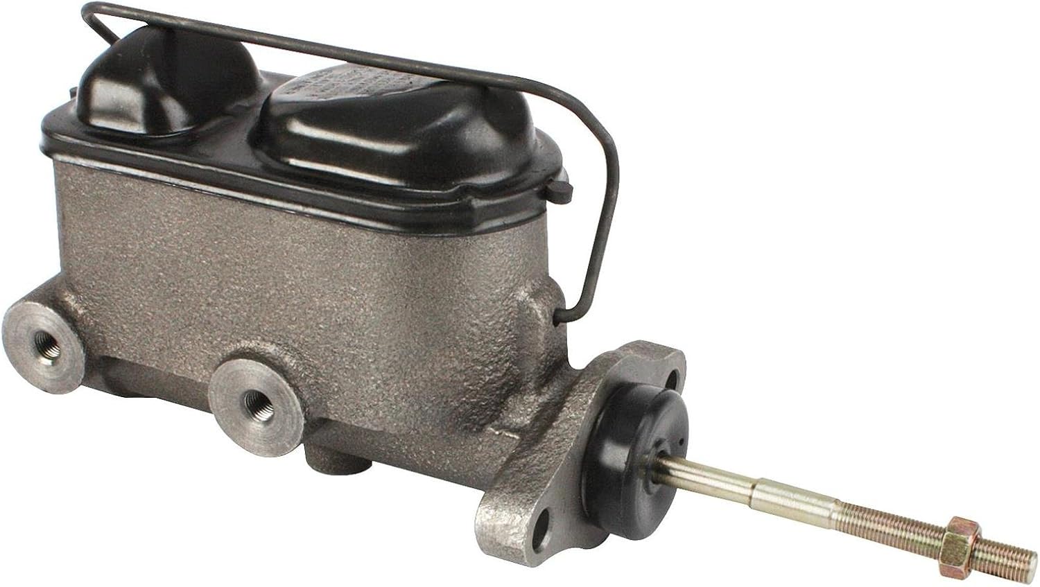 Speedway Motors Dual Feed Master Cylinder with Stainless Steel Sleeve, 1 Inch Bore, 3/8-24 IFF Ports for 3/16 Brake Lines, Compatible with Disc/Drum or Disc/Disc Applications