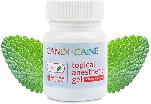 Dynamic Dental Candi Caine, gel anestésico tópico, 1 oz, sabor a menta