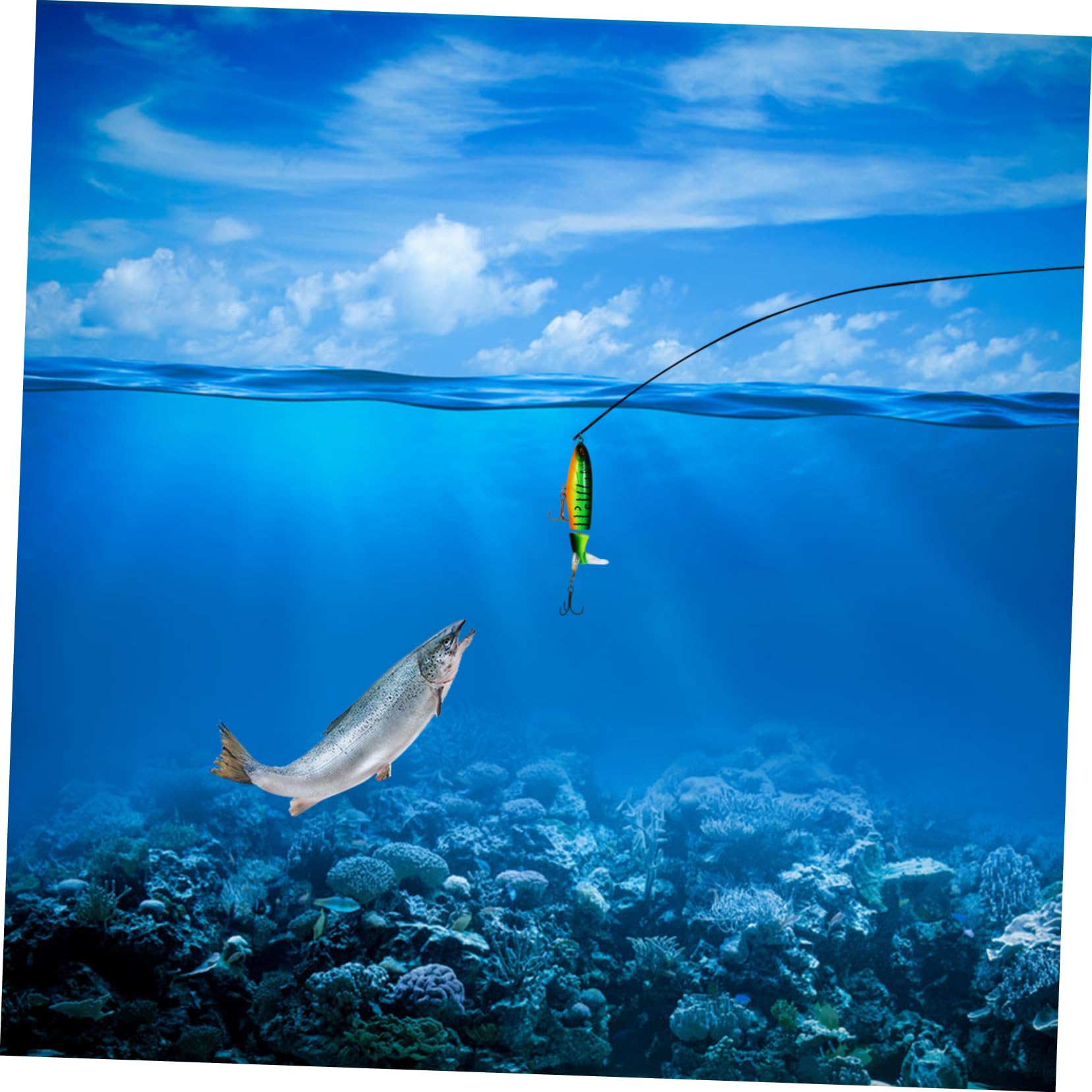 SUPVOX Appât Bobines Pêche À La Carpe Pliant Leurres Souples pour La Pêche Aux Grenouilles Réservoir Matériel De Pêche en Mer Trousse Artificiel Prise De Pêche Plastique