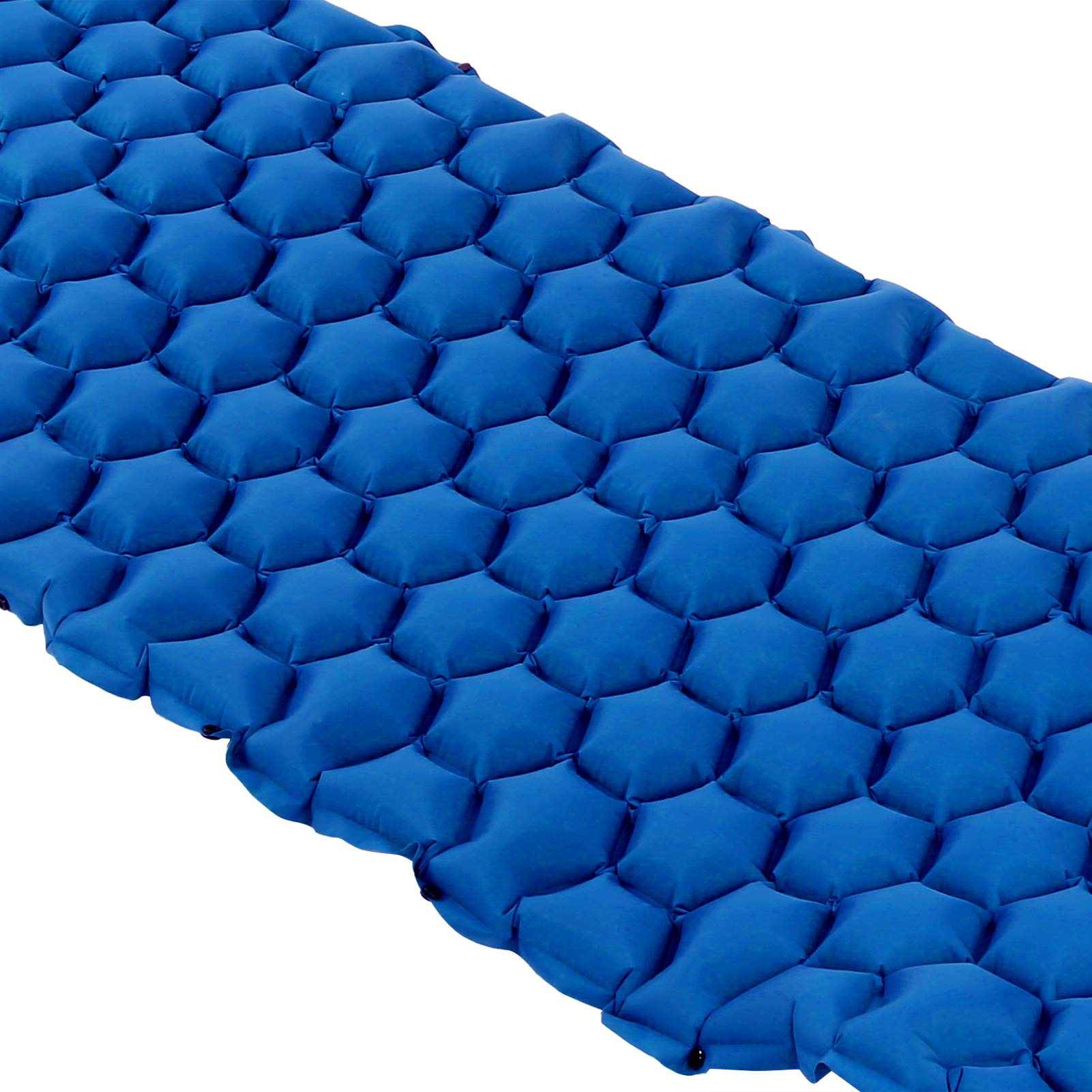 Tappetino da Campeggio Air Sleeping Pad - Pad Gonfiabile Leggero da Viaggio con pressa a Pedale per Escursioni in Viaggio(Blu Reale)