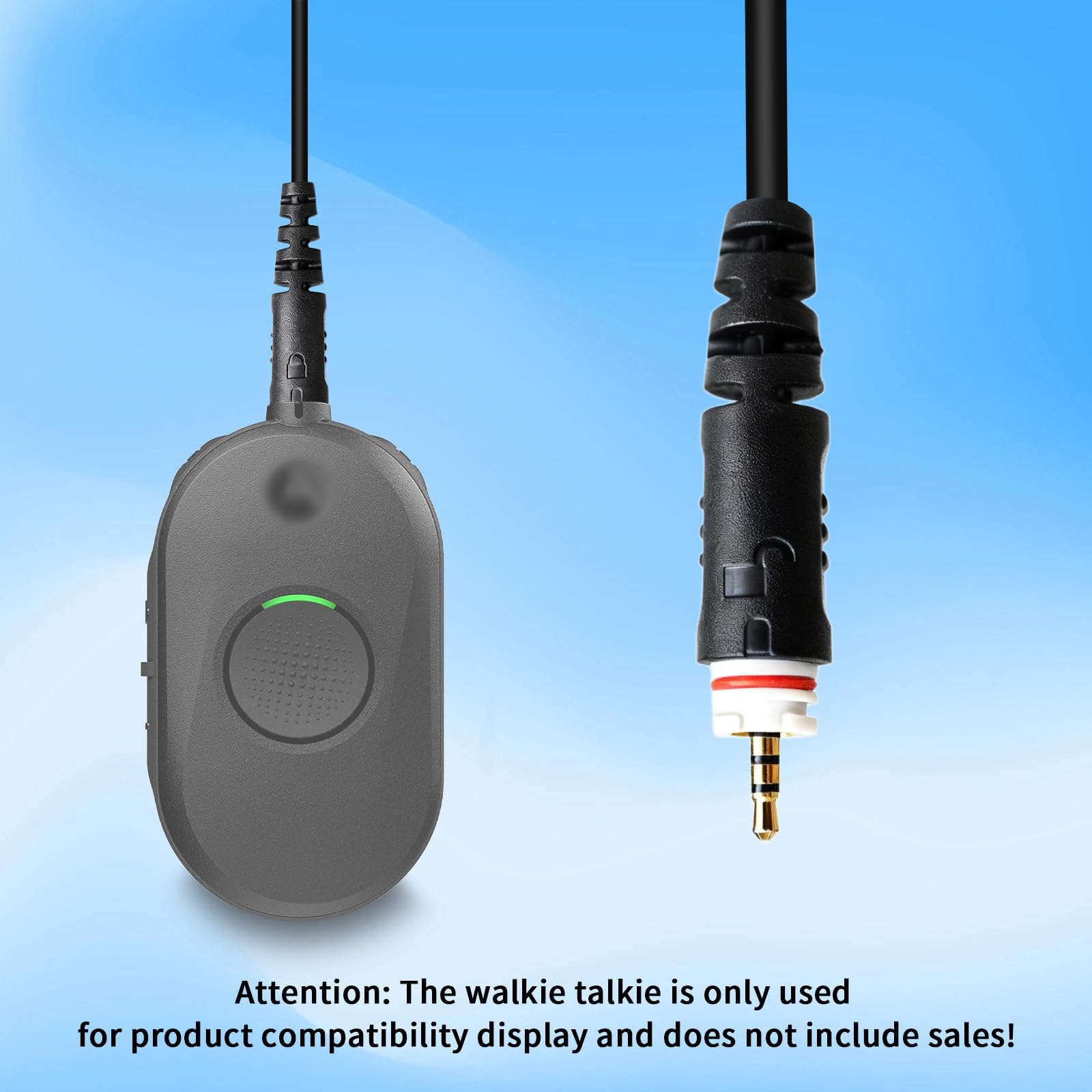 Auricolare a forma di G con microfono per radio Motorola CLP1010e, CLP1040e, CLP1080e, CLP1083e, CLP446e, confezione da 4