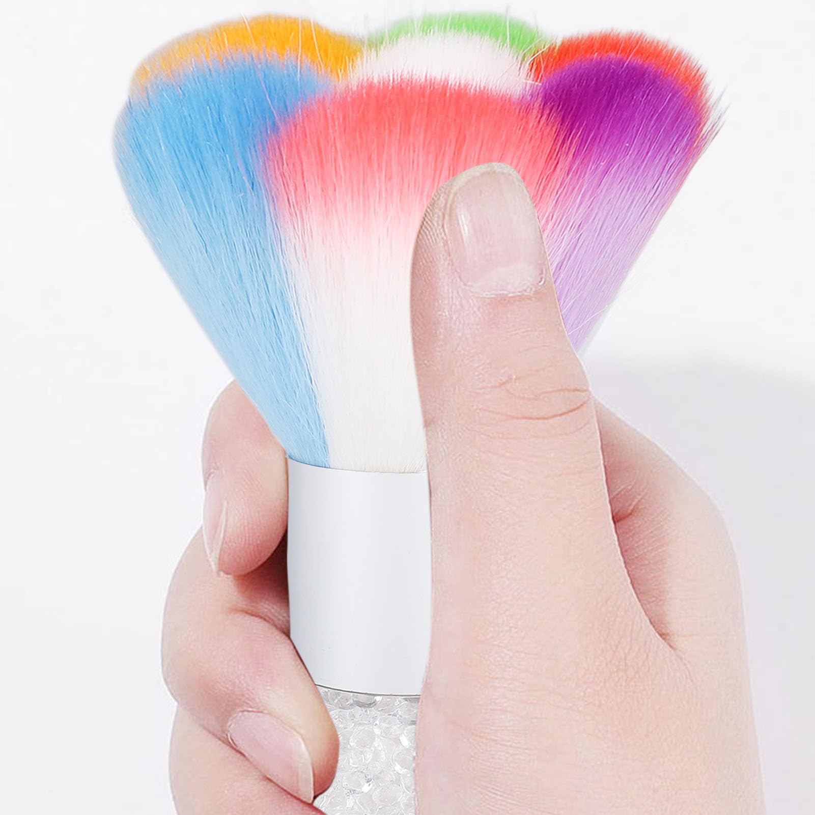 Soft and fluffy, 4pcs Dusting Brush, Ergonomic Handle for Makeup, Blush Brush, Loose powder Brush, Multifunctional Brush with Rhinestone for Manicure